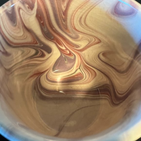 COST PLUS WORLD MARKET Marbleized Swirl Stoneware Mug Pink, Gray & Jade Green - Picture 6 of 9